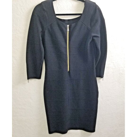 Banded Black Dress INC International Concepts Women's L zippered - Picture 4 of 11